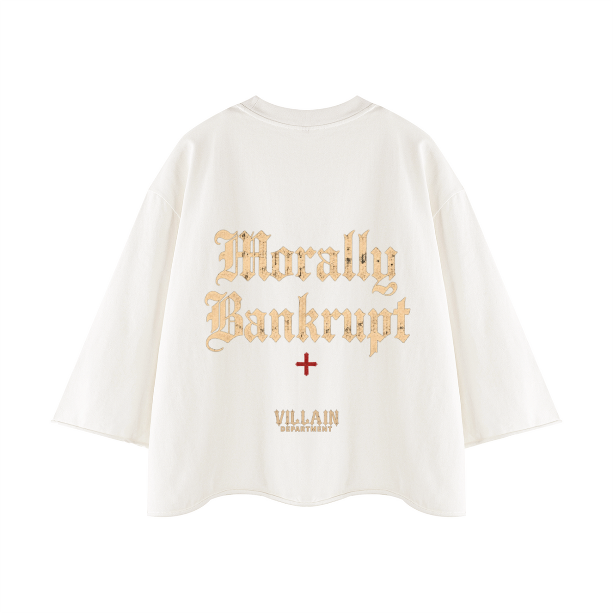 FAKE OUTRAGE - Raw Hem Boxy T-Shirt